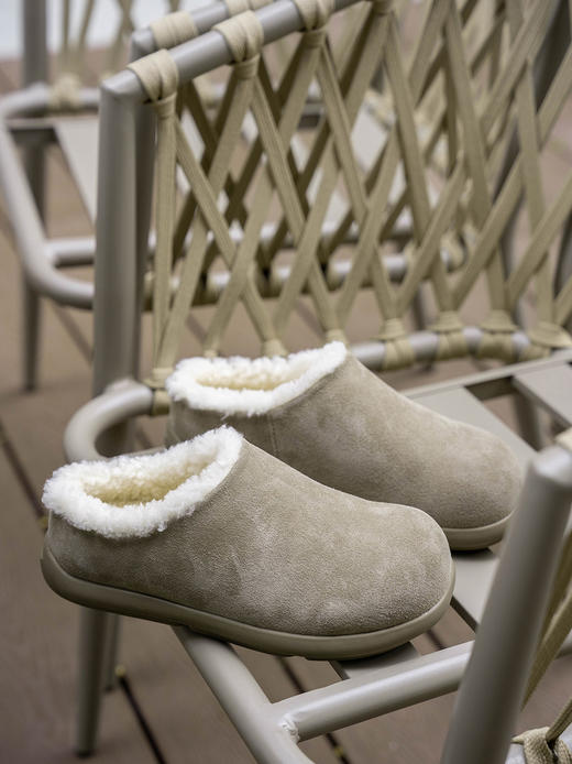 皮毛一体半包薄底小土豆鞋   A-5573 商品图0