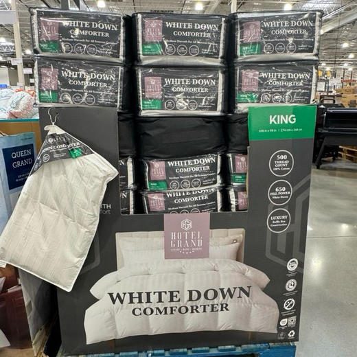 新款到货🉐️被子中的爱马仕！国内万元的Hotel Grand European 500TC高‌密‎度不‌会跑​绒 白鹅绒被 商品图7