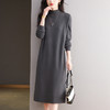 CC半高领针织连衣裙秋冬气质轻奢长款毛衣裙配大衣高级感打底裙内搭 商品缩略图2