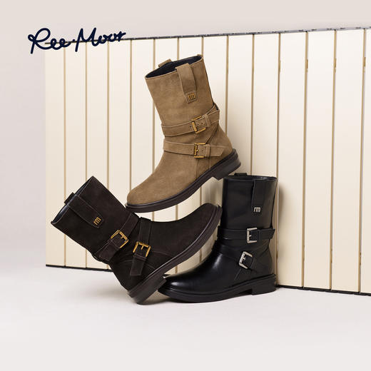 REEMOOR睿慕丨2025年秋冬新款西部靴美拉德氛围感 商品图0