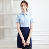夏季短袖衬衫套装女工装正装衬衣套裙售楼部销售工作服定制绣logo 商品缩略图1