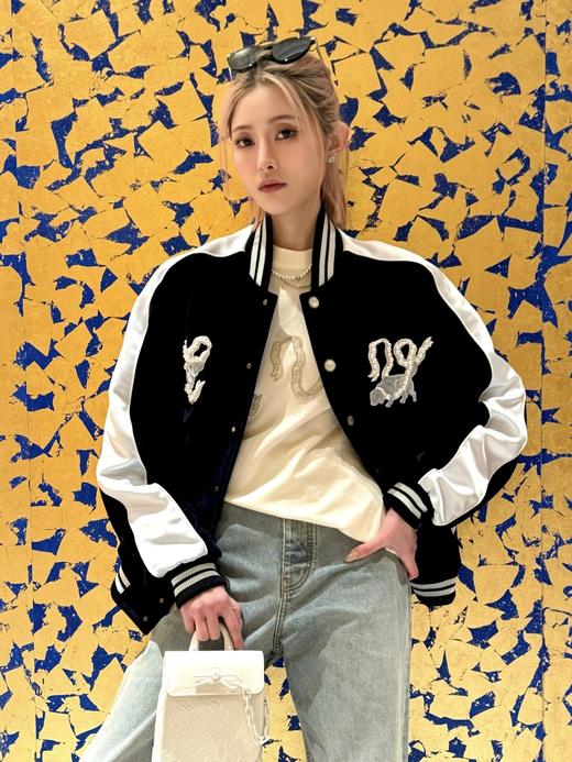 驴家 25FW珍珠丝绒丹宁横须贺夹克（DY） 商品图0