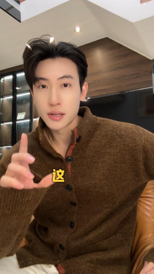 47169SDSA秋冬新款痞帅男装韩版潮牌纯色纽扣立领开衫毛衣慵懒风针织衫 商品图0