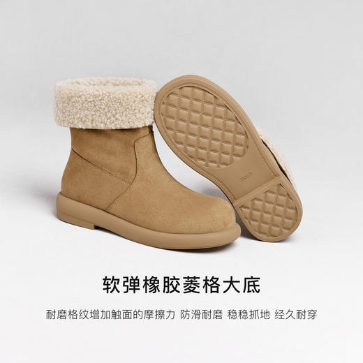 REEMOOR睿慕丨2025年秋冬简约户外休闲厚底雪地靴R15501 商品图3