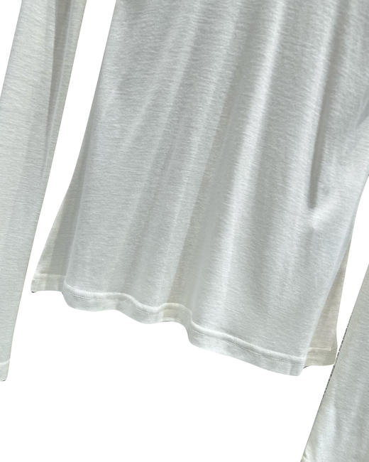 女款V领丝质羊毛长袖T恤打底衫ba017 商品图2