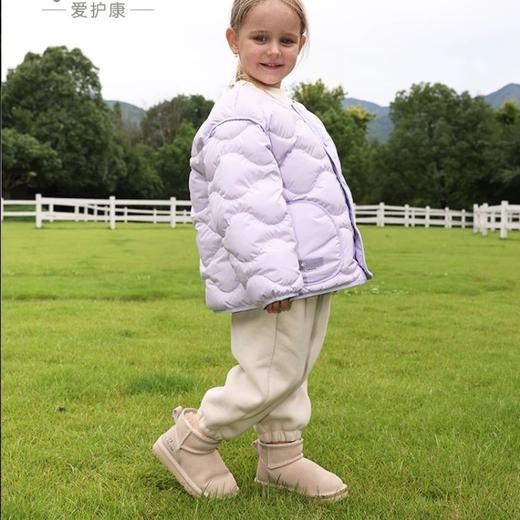 【性价比款】【中大童款】爱护康亲子款真皮雪地靴 | 保暖舒适、经典百搭、短筒设计、方便穿脱、尺码26~35 商品图4