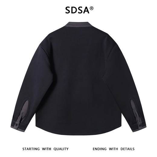 23166SDSA秋冬新款痞帅男装韩版拼接纽扣V领假两件卫衣百搭套头上衣潮 商品图5