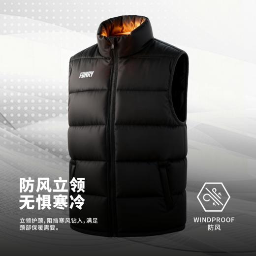 小李子FUNRY蜂锐灵动BASIC系列棉马甲新款成人运动保暖耐磨立领 商品图2