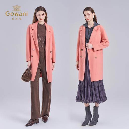 【羊绒】乔万尼羊毛羊绒大衣女秋冬新款毛呢外套ET4A935 商品图3