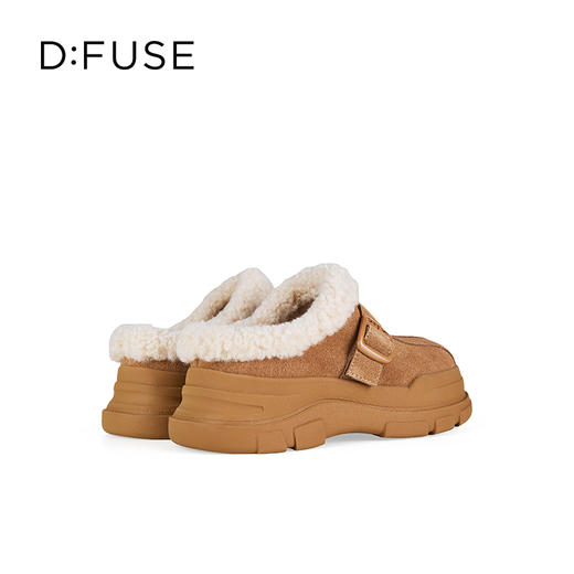 Dfuse迪芙斯2025冬季新款户外风雪地靴毛绒低帮大头勃肯靴DFD4110127 商品图4