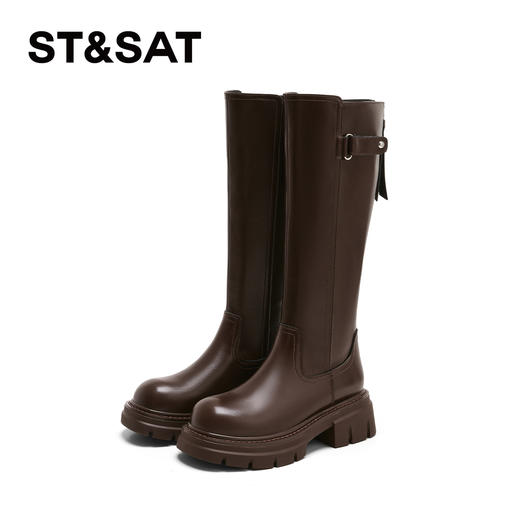 星期六潮酷百搭增高厚底骑士靴SSD4117CTL 商品图6