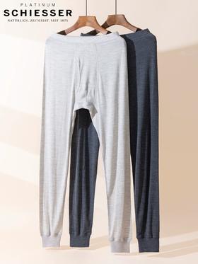 【铂雅羊毛羊绒黄金配比】SCHIESSER德国舒雅铂雅高端85%羊毛15%羊绒保暖单裤95/25876Y