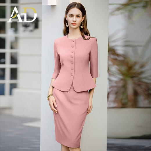 AD新中式职业套裙高端西装套装女2025新款销售工装会务接待工作服 商品图2