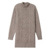 CC半高领中长款毛衣女秋冬季卡其色麻花针织衫宽松显瘦百搭打底毛衣 商品缩略图4