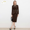 AD高端绵羊毛西装套装裙气质女神范秋冬季商务通勤总裁职业装正装 商品缩略图0