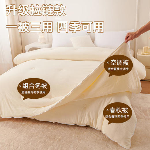 【品牌直发】加倍生活 大豆蛋白舒柔亲肤被 冬被四季被 单被/子母被可选  水洗工艺 加倍柔软 大豆纤维填充 商品图9