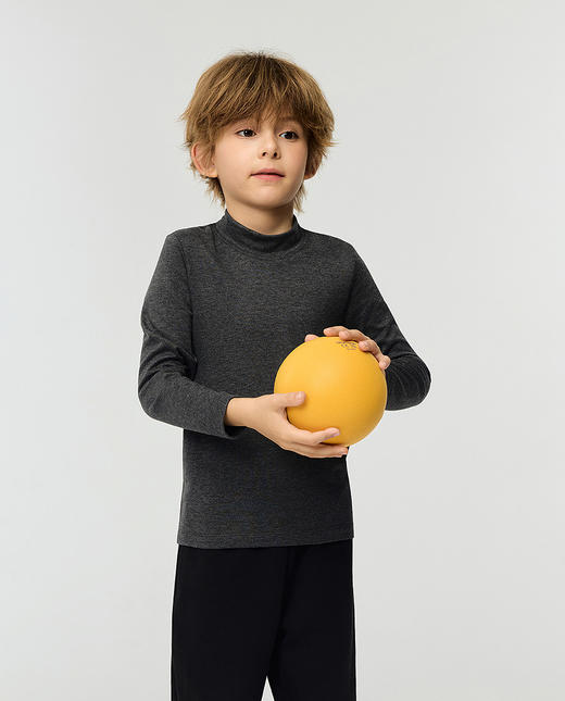 【春上新】8楼爱慕儿童Aimer Kids中性25AW暖尚小高领打底衫AK372J841，吊牌价399元 商品图2