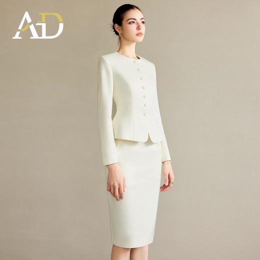 AD职业西装套装女正装高级感白色西服气质名媛范职业装套裙工作服 商品图4