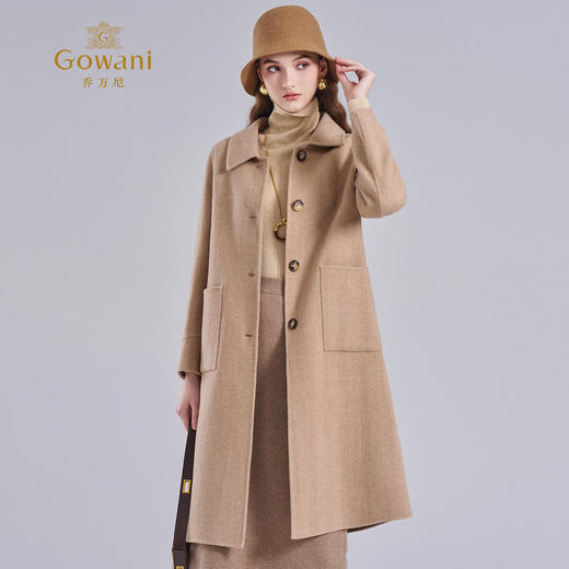 【羊绒】乔万尼羊毛大衣女秋冬高级感新款呢子外套ET4A830 商品图1