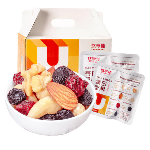 悠享佳 每日坚果干果礼盒  810g/箱（30袋） 商品图0