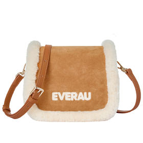 【澳洲品牌】EVERAU 雪绒肉桂挎包EAA034