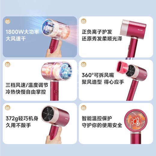 夏普等离子吹风机IB-RC46C-P 商品图1