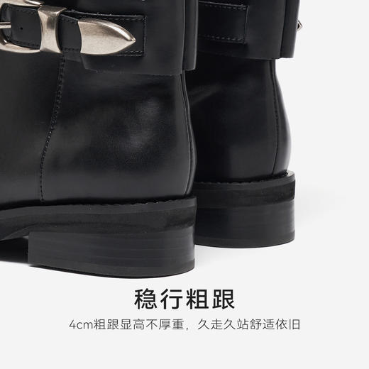 星期六复古骑士风长筒靴SSD4117172 商品图14