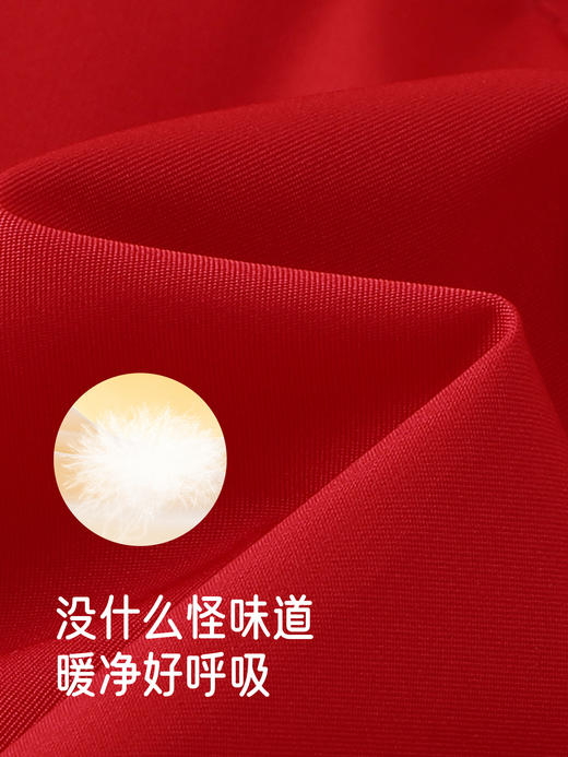 【高定系列】英氏儿童羽绒服秋冬保暖新年红男女童连帽外套超韧绒YRWXJ4R127A 商品图1