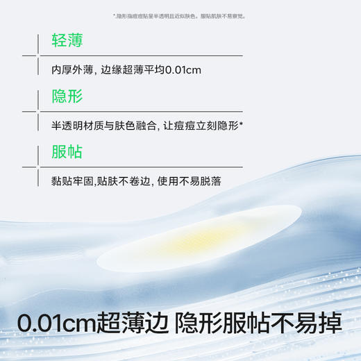 【秒杀品】海龟爸爸日夜隐形痘痘贴 | 0.01cm超薄设计、贴合肌肤、帮助痘痘快速干瘪、撕除不残胶、适合13岁+青少年日常使用 商品图4