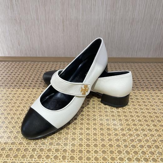 TORY BURCH 玛丽珍鞋女  159170-100-F 白色/黑色.【鞋底有膜，试穿小心】 商品图0