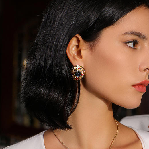 【大英博物馆联名】系列 |  拜占庭皇后耳钉/项链 商品图1