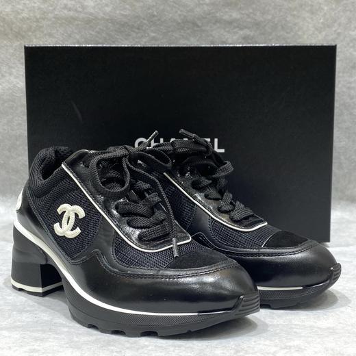 女款小牛皮圓頭系帶粗跟高跟鞋he025 商品图0