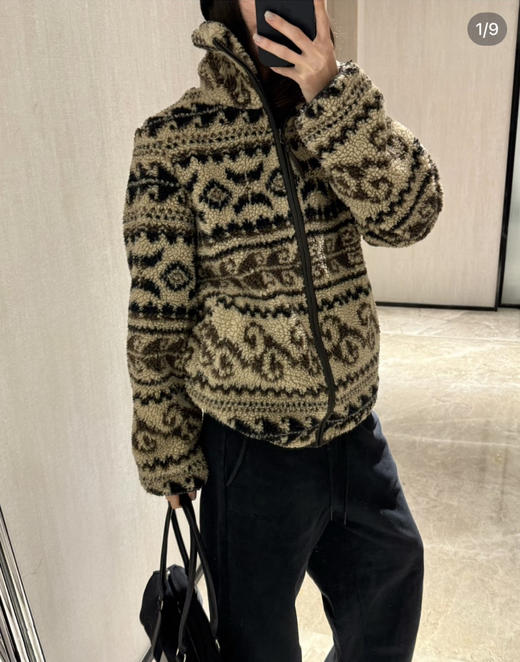 Northbutsoui**复古费尔岛羊羔绒外套102906 商品图1