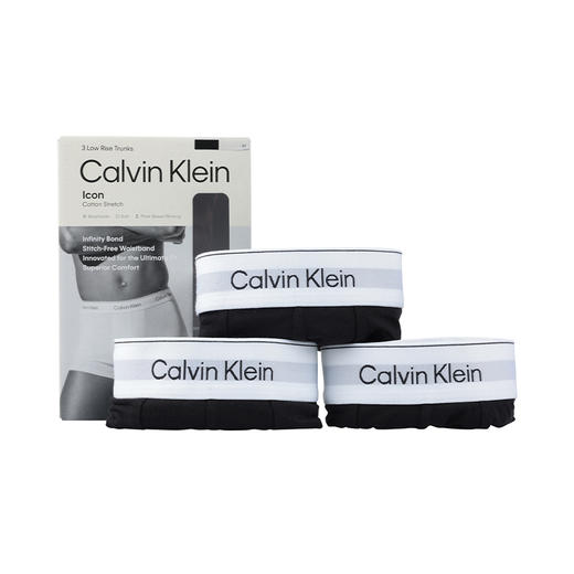 【超惠秒】Clavin Klein CK男士三件装经典焕新版弹棉内裤 12378 商品图1