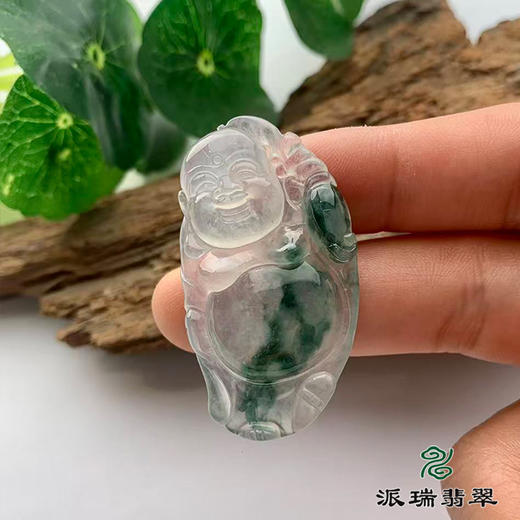派瑞翡翠 翡翠佛 冰糯种 飘花 商品图0