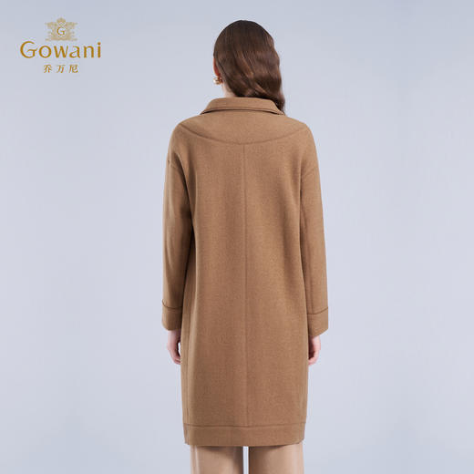 乔万尼羊毛大衣女冬季新款减龄连帽毛呢外套ET4A952 商品图4
