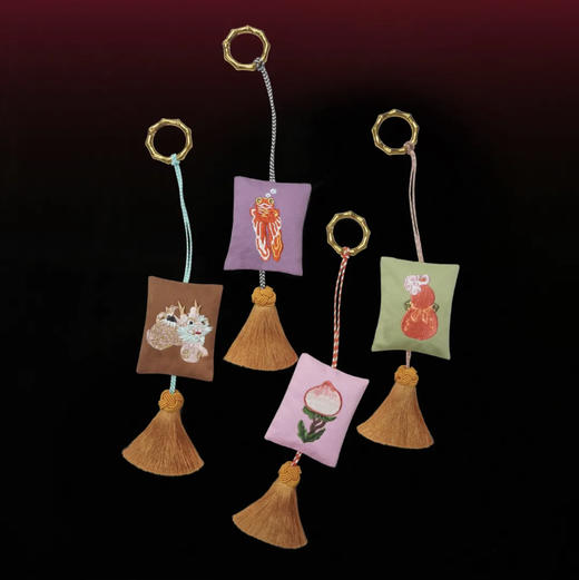 喜行乐/刺绣香囊挂件 商品图0