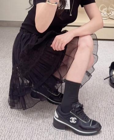 女款小牛皮圓頭系帶粗跟高跟鞋he025 商品图4