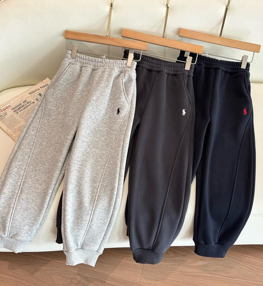 中大童款小马加绒运动束脚卫裤102503 商品图3