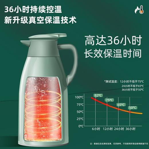【24小时超久保温❗️按压出水倒置也不怕】长久保温热水壶宿舍家用办公室大容量暖水壶玻璃内胆学生保温壶。hb 商品图2