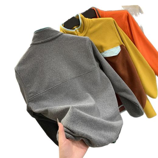 2025户外限订！情侣款加绒加厚抓绒外套！百搭半门襟立领卫衣外套男女款！ 商品图4