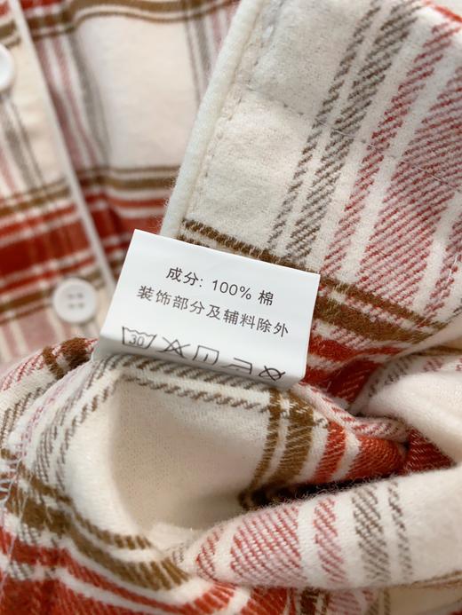 松植屋秋冬女款《茶杯猫》加厚磨毛绒布长袖睡衣套装100%全棉绒布家居服 商品图6
