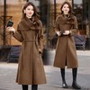 欧货缝制双面呢大衣女长款2025冬季新款气质收腰羊毛呢外套潮 商品缩略图2