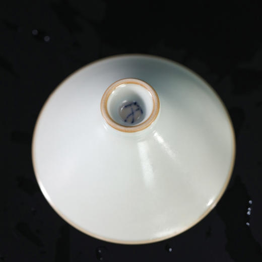 问鼎绪文汝窑新款斗笠杯 商品图4