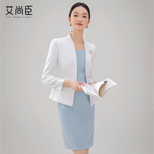 艾尚臣2024春款气质美学职业西装套装女正装经理套裙工作服高级感 商品图0