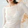 里性 LIVARY MIO 叠影 高领打底针织衫绵羊毛衫叠穿上衣性感微透 商品缩略图1