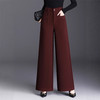 QYM  NX2608毛呢西装阔腿裤高腰宽松直筒休闲裤大码裤 商品缩略图2