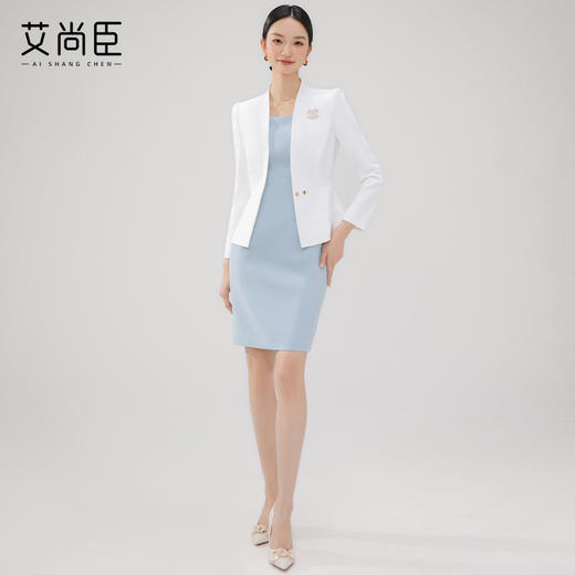 艾尚臣2024春款气质美学职业西装套装女正装经理套裙工作服高级感 商品图4