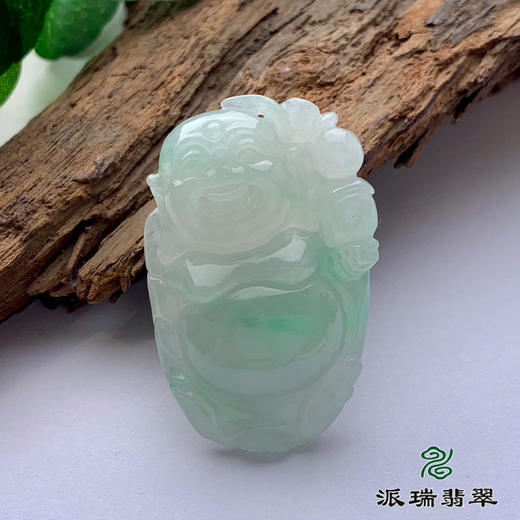 派瑞翡翠 翡翠佛 糯种 飘花 商品图0