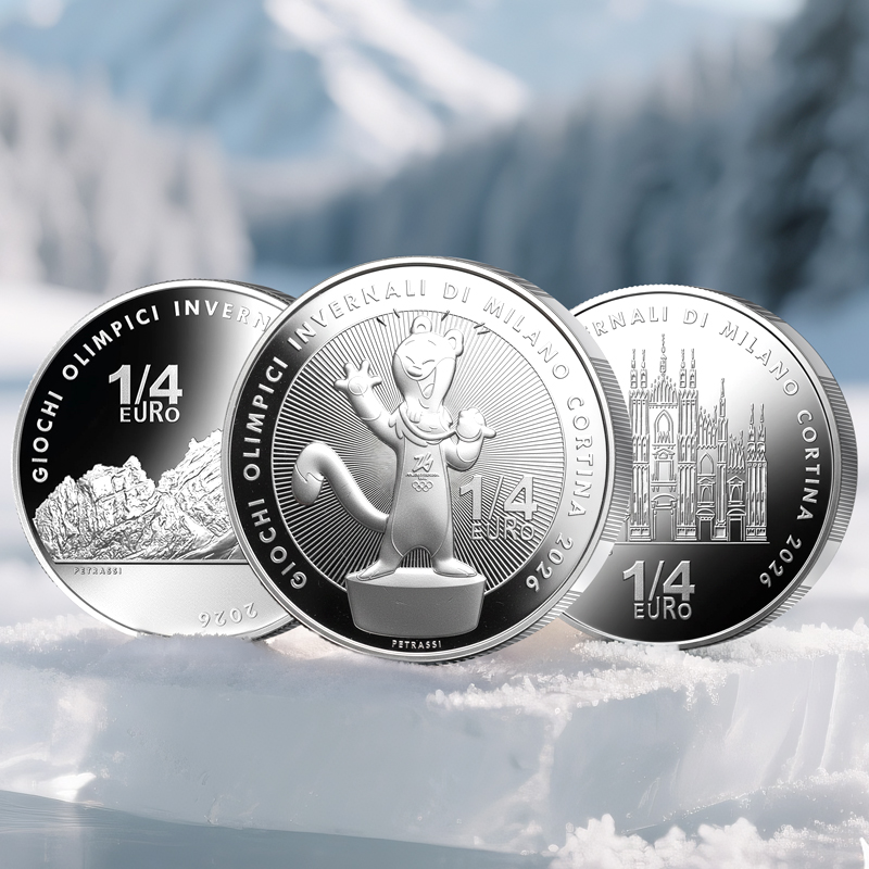 【官方正品】2026年米兰冬奥会纪念币·单枚装·三枚装·十连号·法定货币